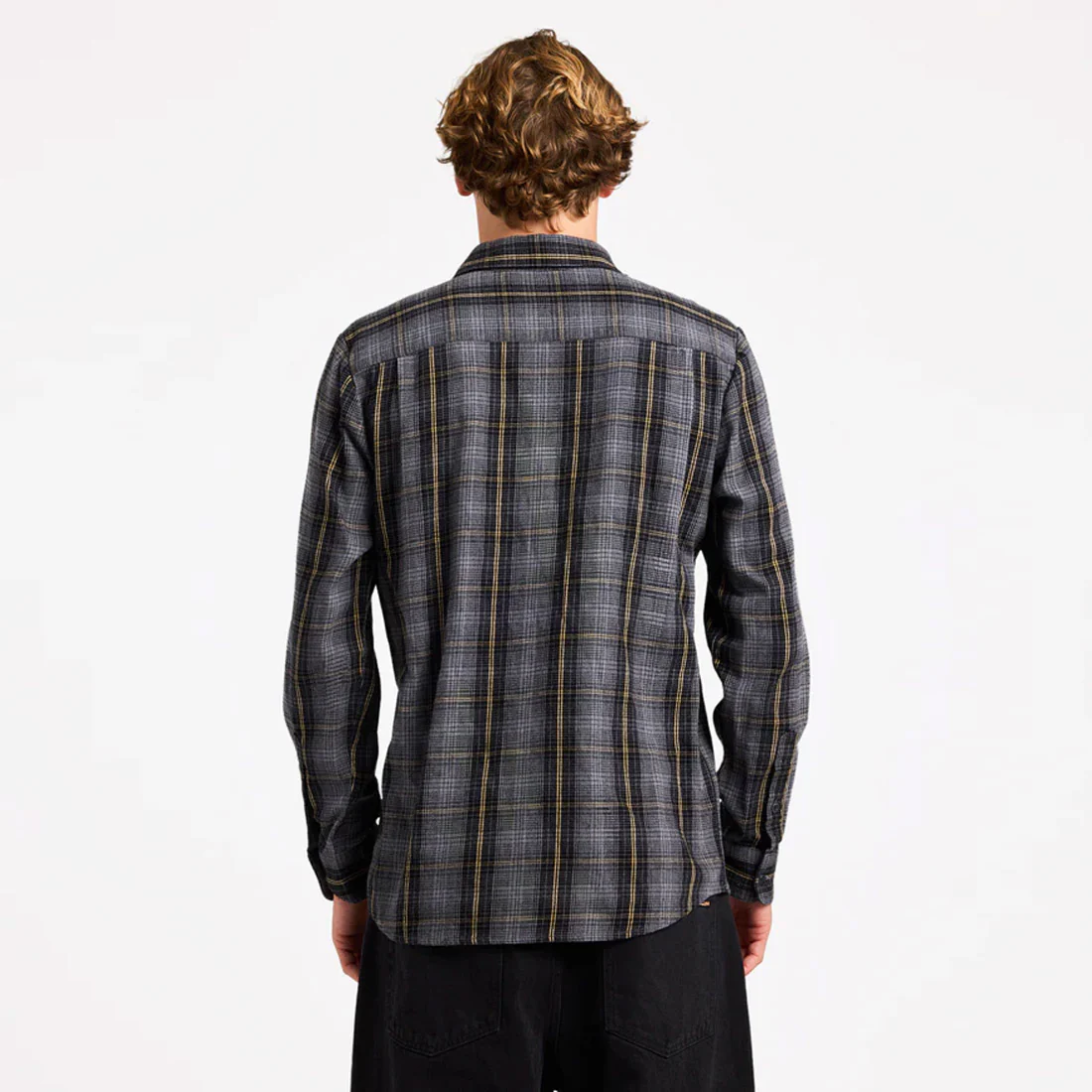 VOLCOM Heavy Twills Flannel Shirt - Gloss Black - Image 2