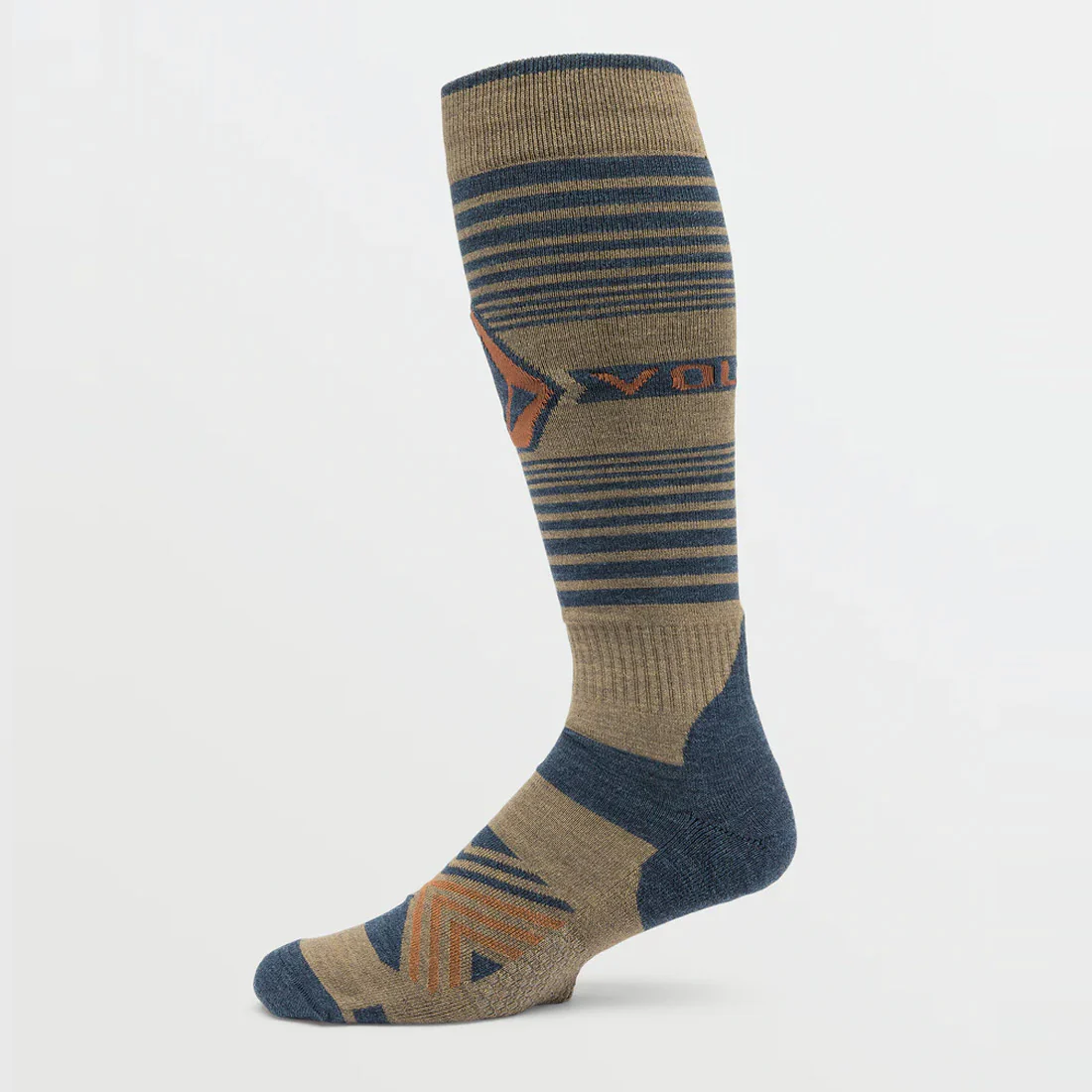 VOLCOM Horizon Wool Blend Over-The-Calf Snow Sock - Chestnut Brown - Image 3