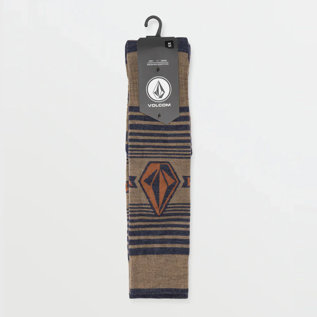VOLCOM Horizon Wool Blend Over-The-Calf Snow Sock - Chestnut Brown - Image 4