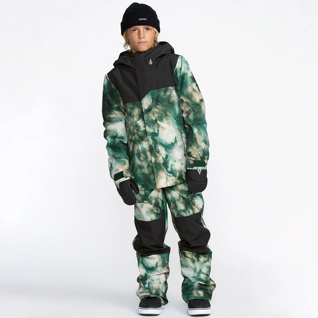 VOLCOM Kids Barkley Insulated Bib Pant 2026 - Green - Image 3