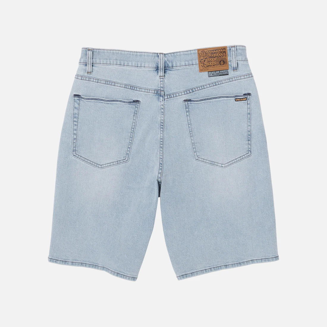 VOLCOM Kids Billow Denim Youth Short - Desert Dirt Indigo - Image 2