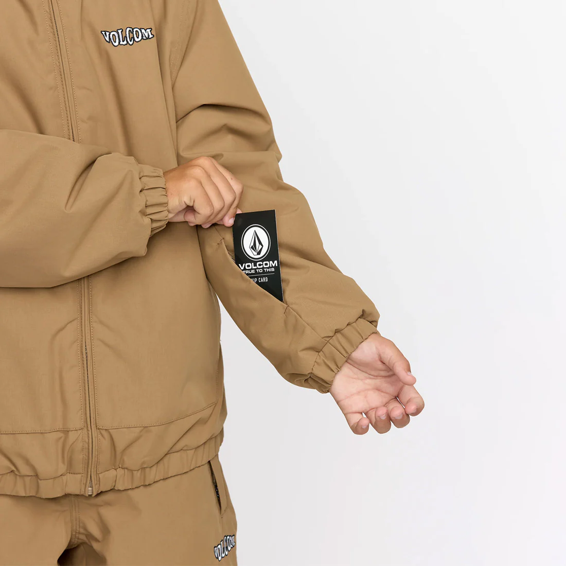 VOLCOM Kids Chaos Full Zip Jacket 2026 - Bronze - Image 5