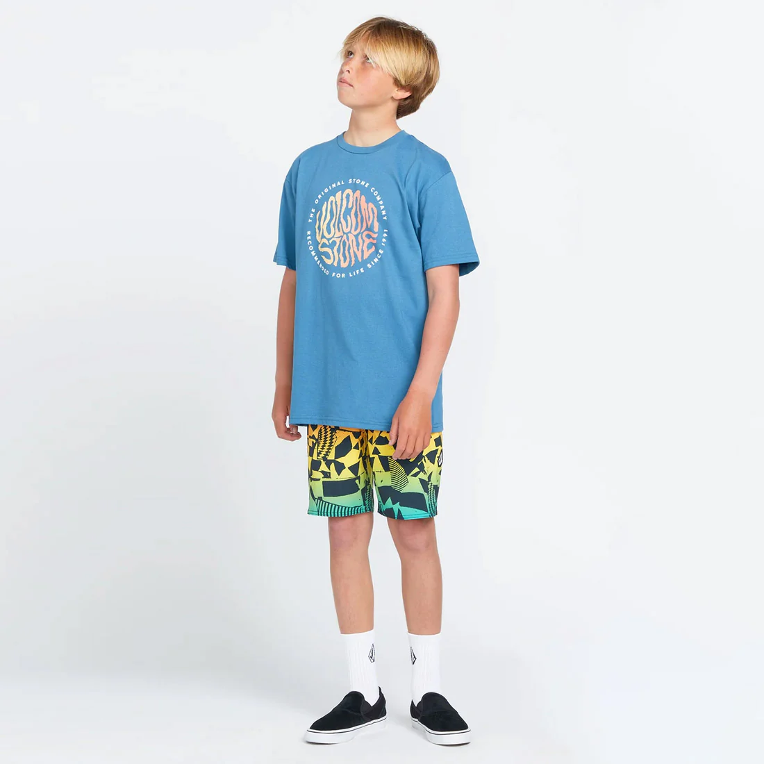 VOLCOM Kids Uproar Mod Boardshort - Washed Ruby - Image 3