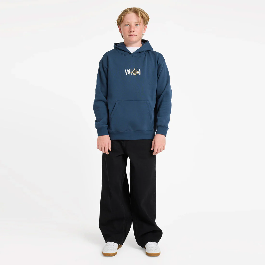 VOLCOM Kids Watanite Pullover - Dust Bowl Indigo - Image 5