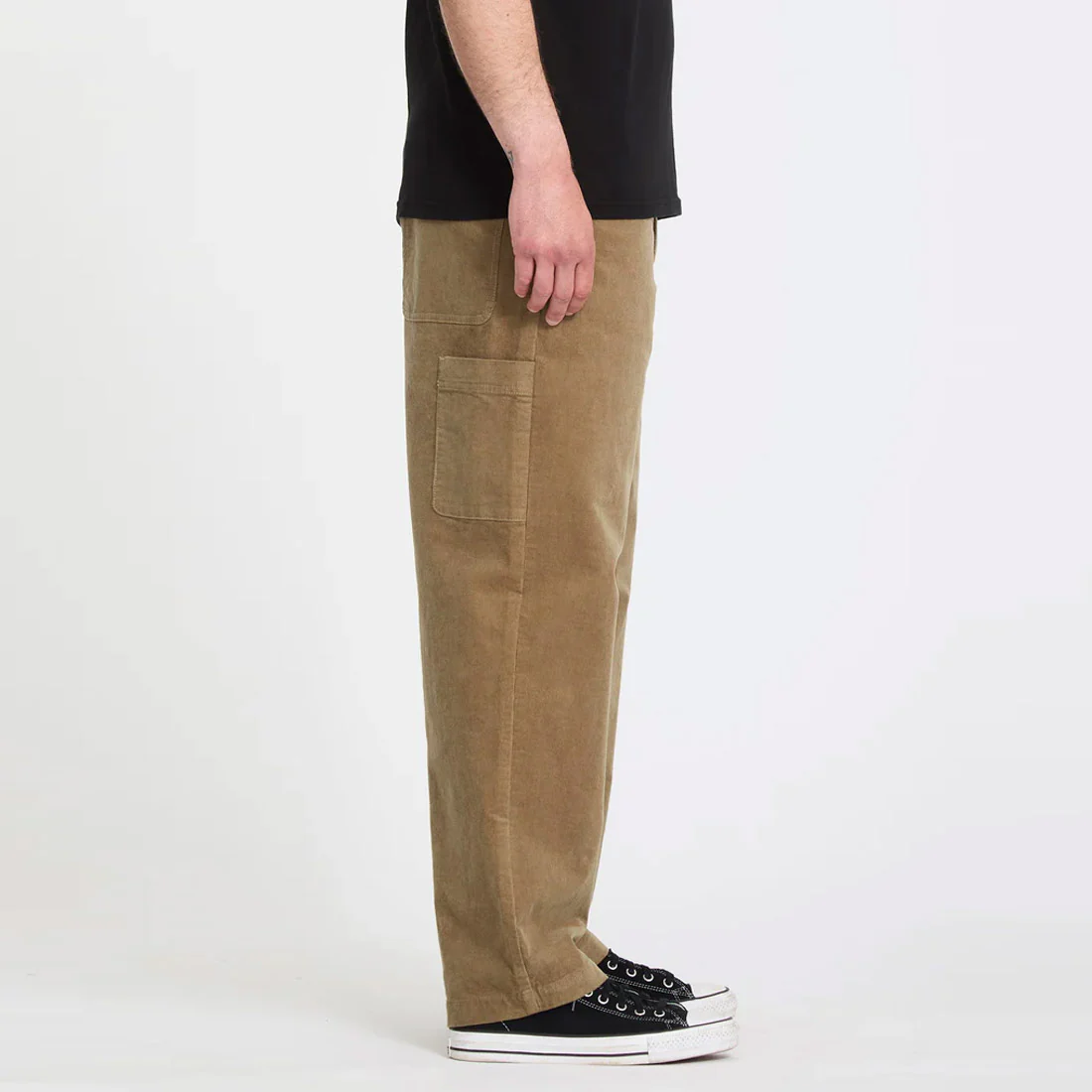 VOLCOM Kraftsman Cord Pant - Dark Khaki - Image 4
