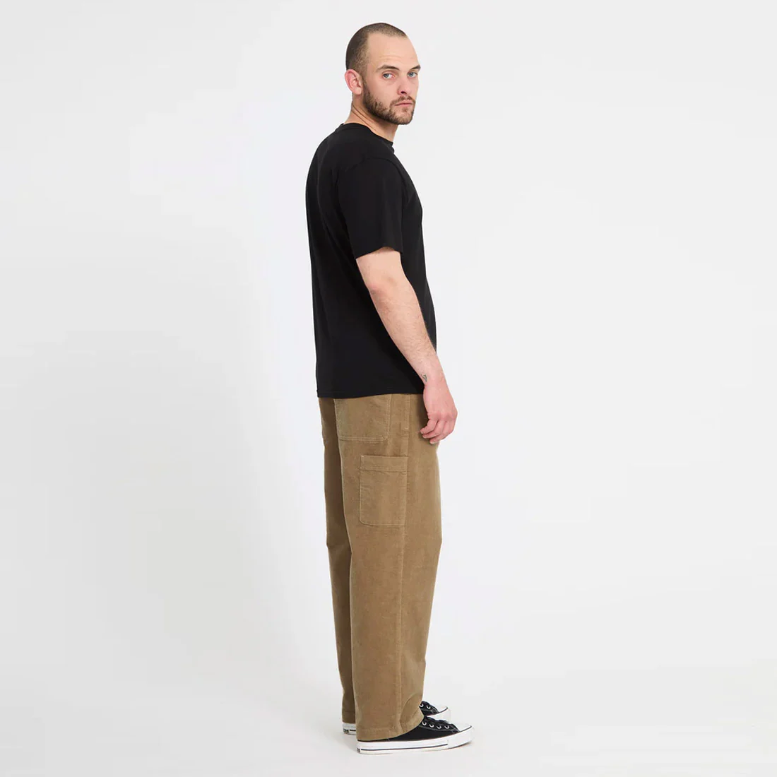 VOLCOM Kraftsman Cord Pant - Dark Khaki - Image 6