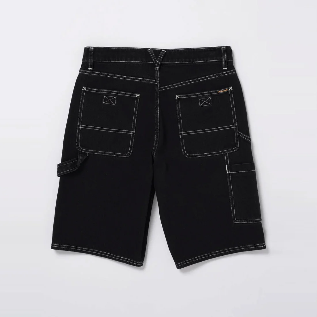 VOLCOM Labored Denim Utility Short - Black - Image 5