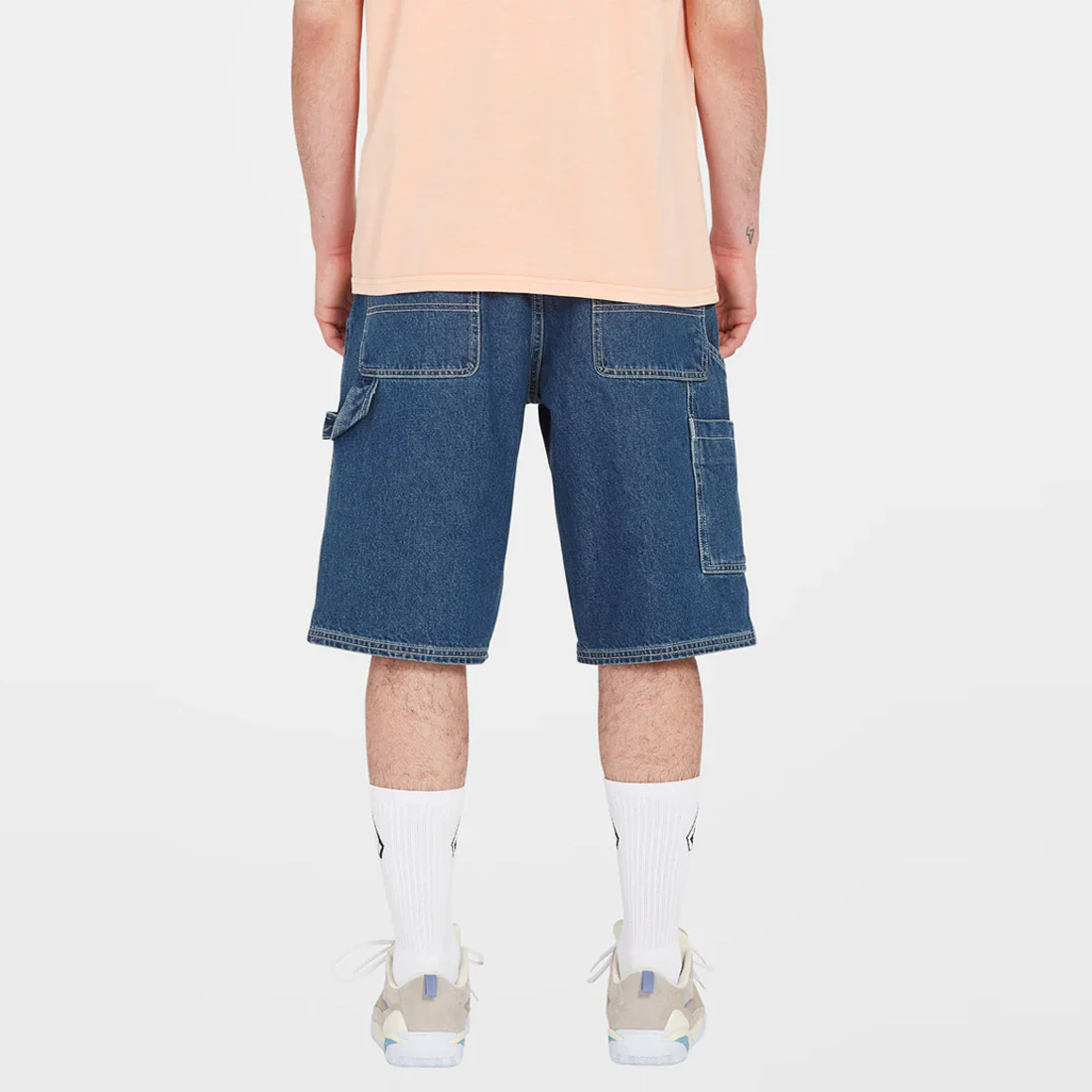 VOLCOM Labored Denim Utility Short - Indigo Ridge Wash - Image 2