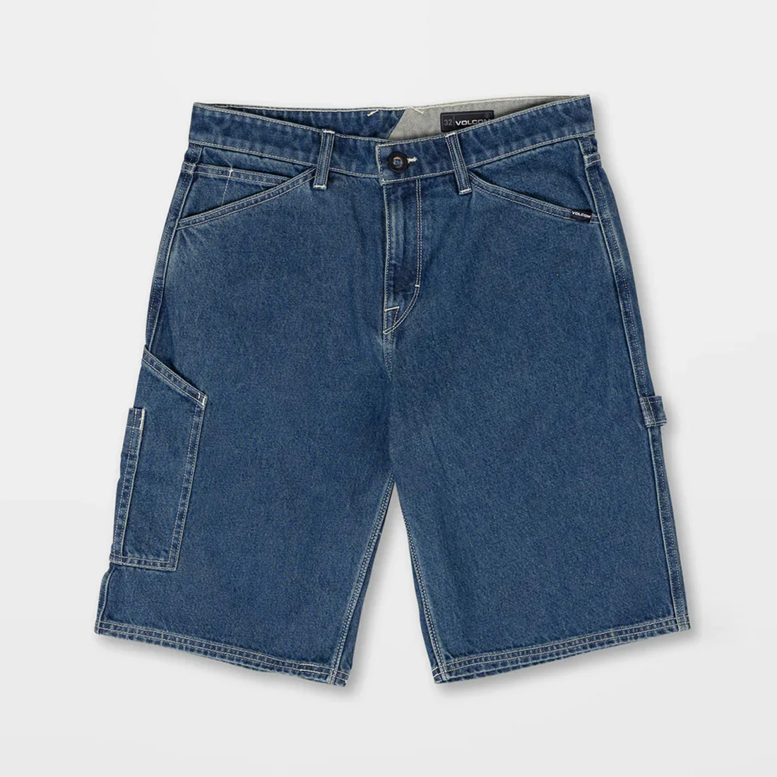 VOLCOM Labored Denim Utility Short - Indigo Ridge Wash - Image 5