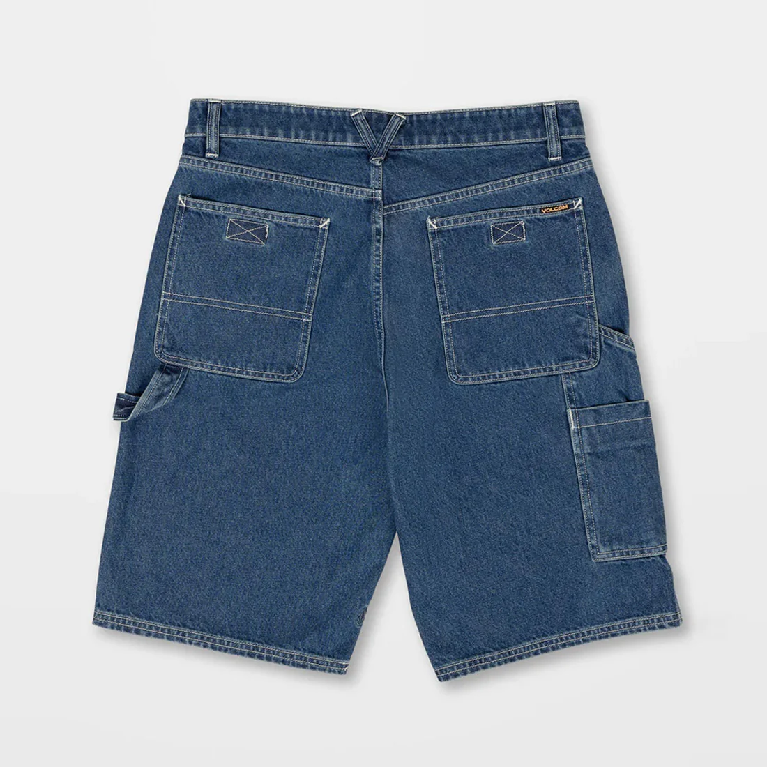 VOLCOM Labored Denim Utility Short - Indigo Ridge Wash - Image 6