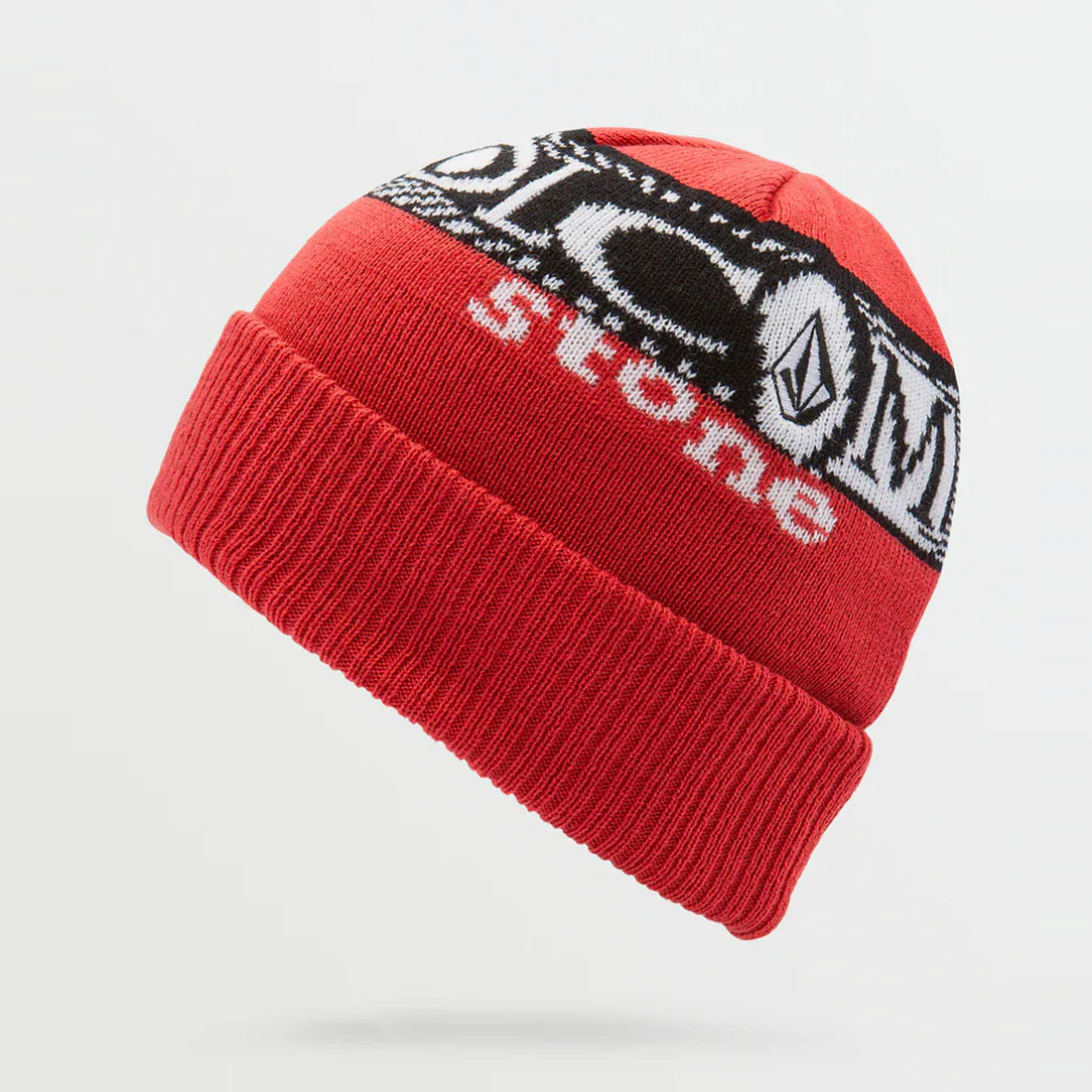VOLCOM Lib Stone Legacy Beanie - Ribbon Red - Image 2