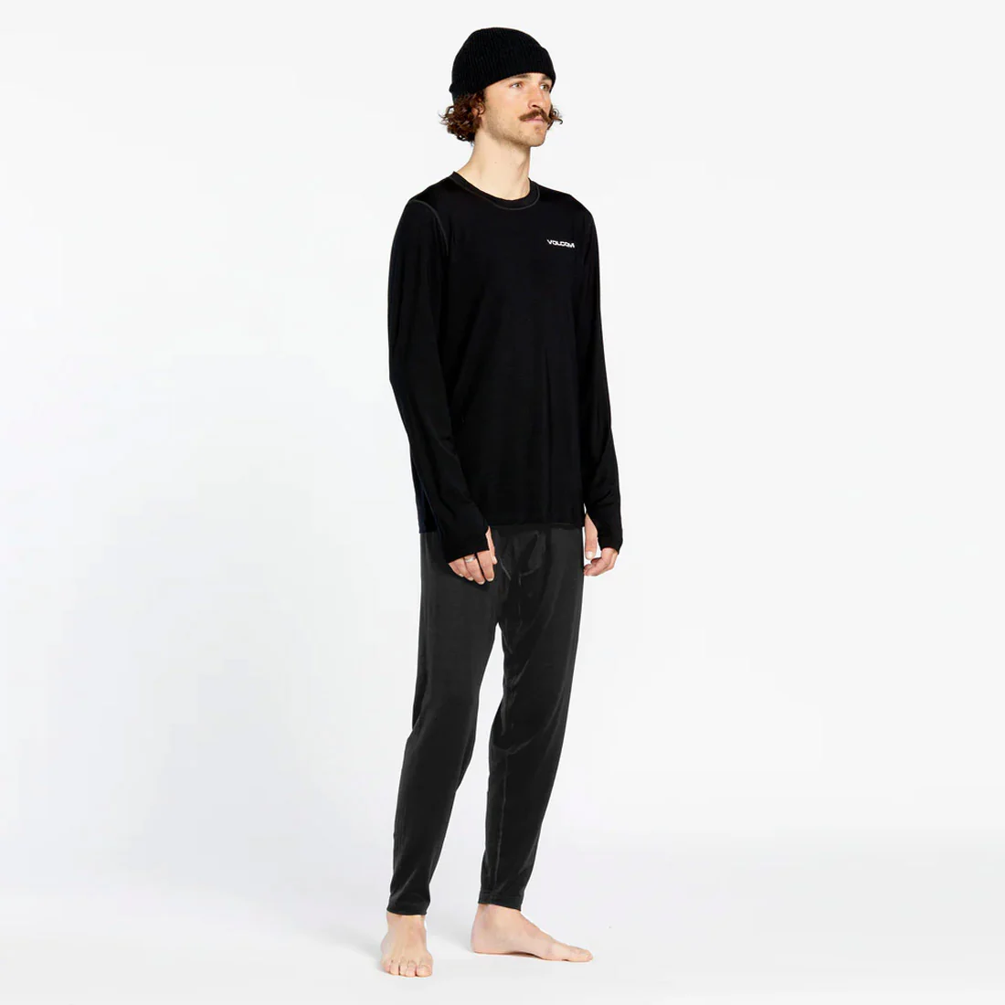 VOLCOM Merino Blend Base Layer Pant - Black - Image 3