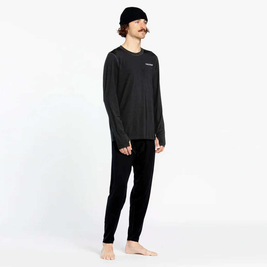 VOLCOM Merino Blend Base Layer Crew - Black - Image 3