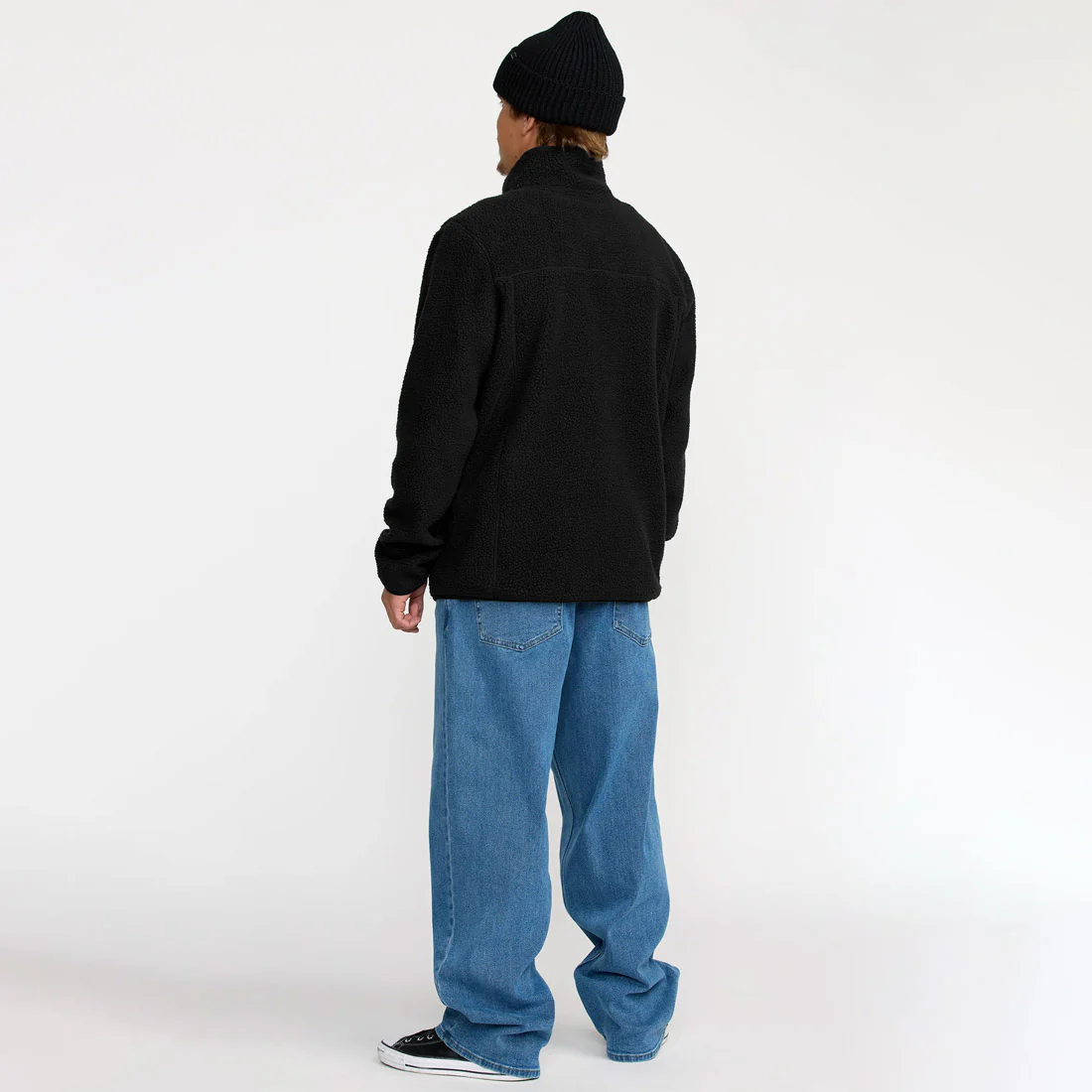 VOLCOM Nelson Sherpa Full Zip Fleece - Black - Image 4