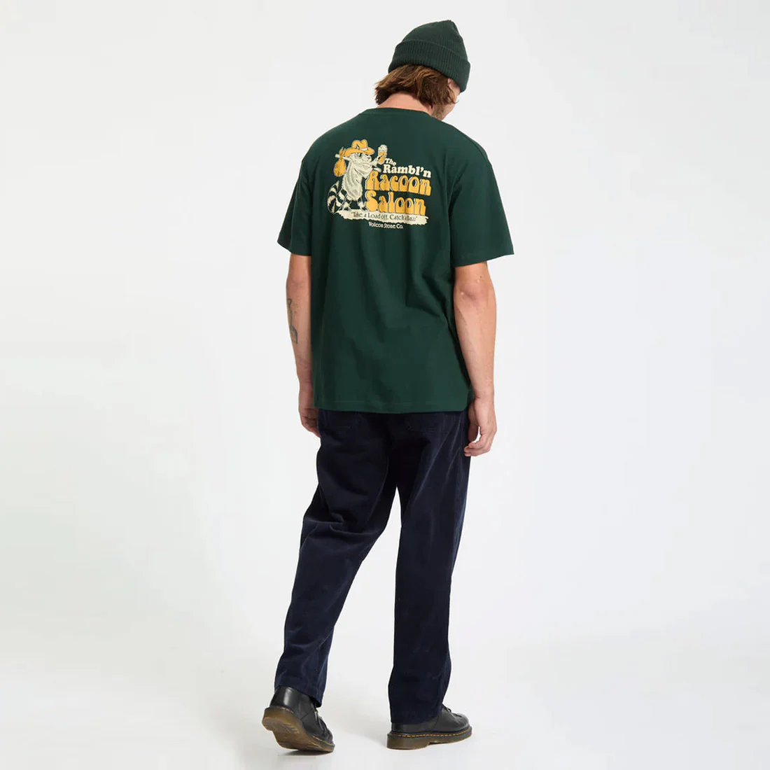 VOLCOM Racoon Loose Tee - Scarab - Image 2
