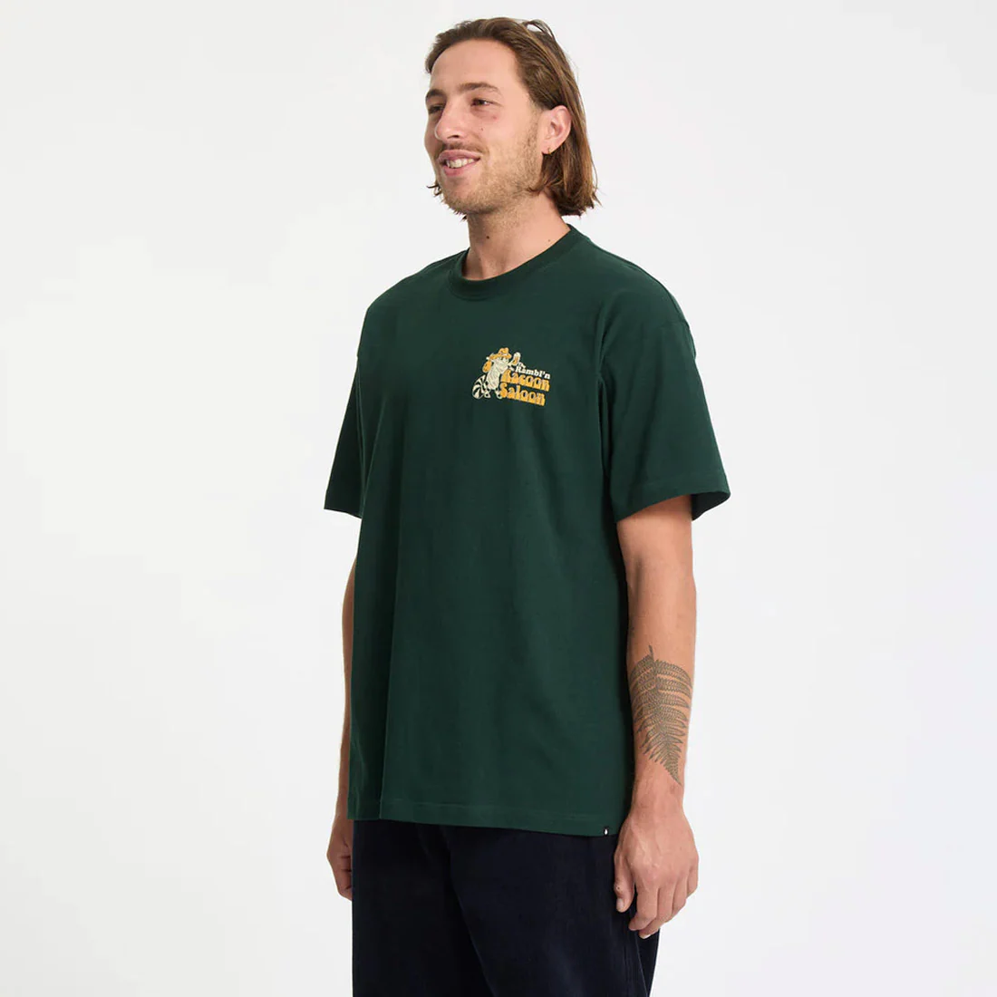 VOLCOM Racoon Loose Tee - Scarab - Image 3