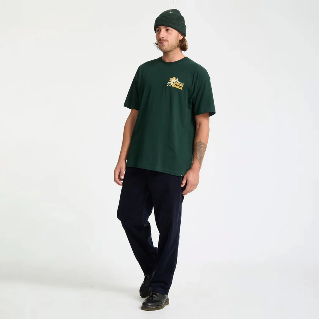 VOLCOM Racoon Loose Tee - Scarab - Image 5