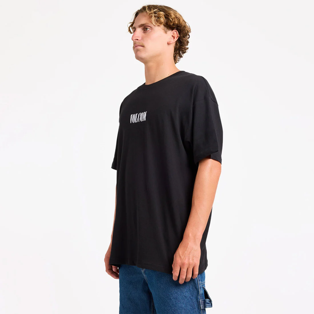 VOLCOM Ripple Stone Loose Tee - Black/White - Image 3