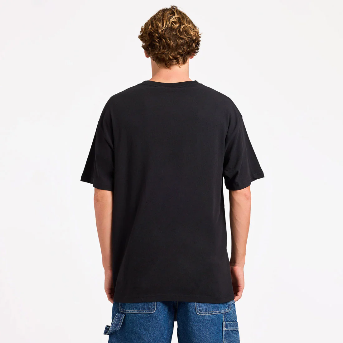 VOLCOM Ripple Stone Loose Tee - Black/White - Image 5