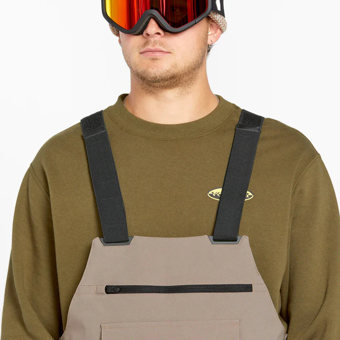 VOLCOM Roan Bib Overall 2025 - Chestnut Brown - Image 5