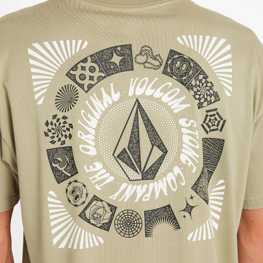 VOLCOM Round Out Tee - Green Tea - Image 4