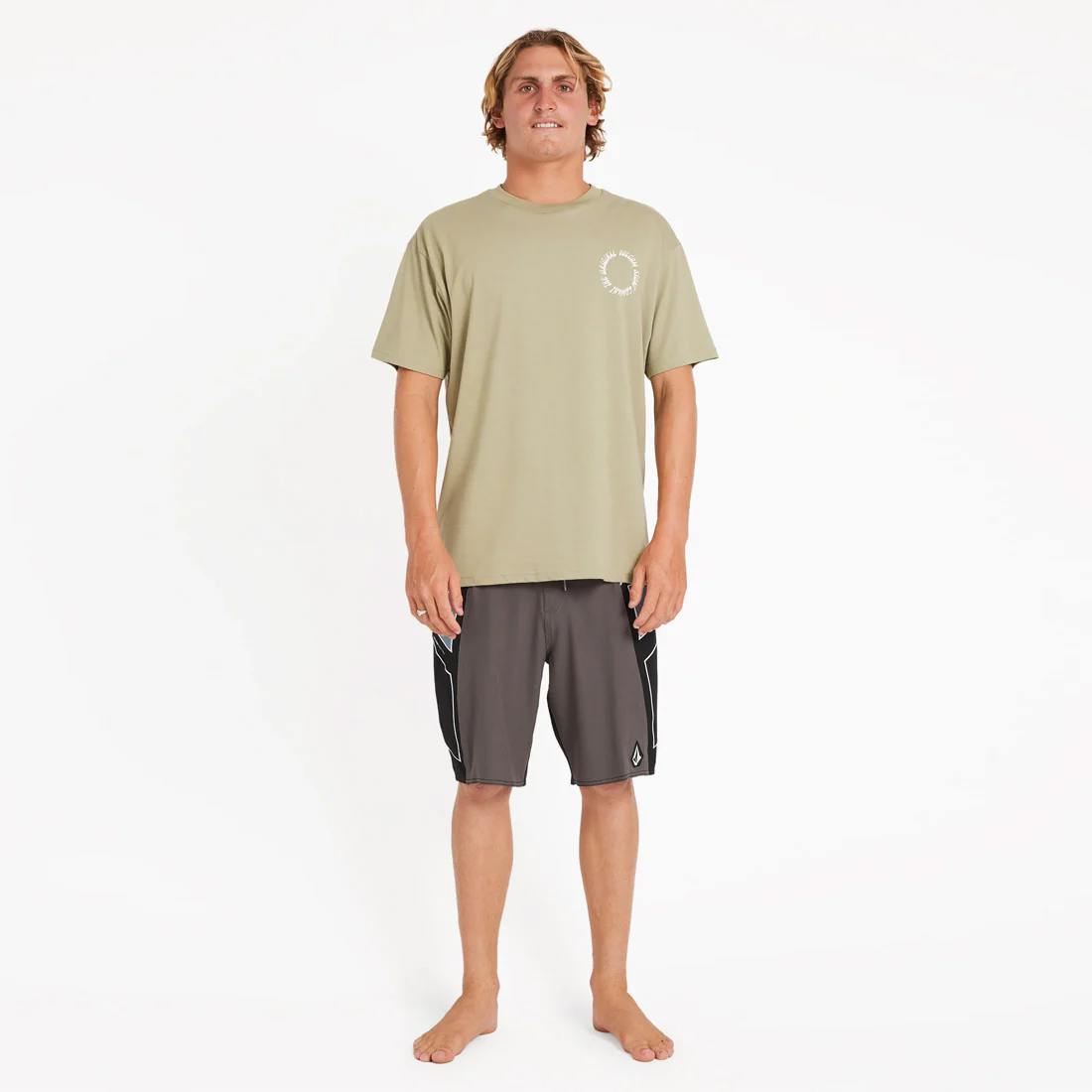 VOLCOM Round Out Tee - Green Tea - Image 5