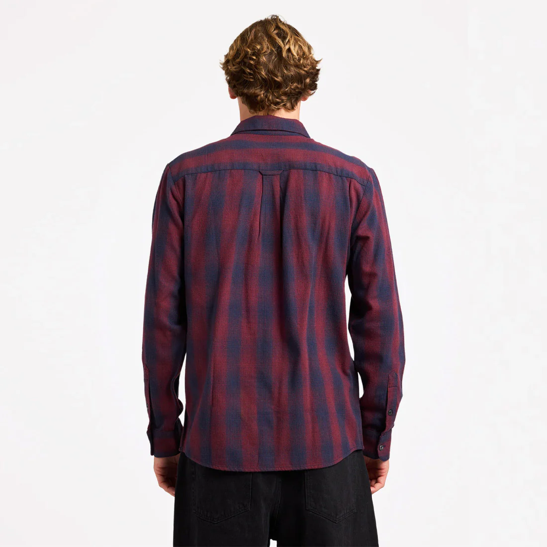 VOLCOM Shadowstone Flannel Shirt - Navy - Image 2