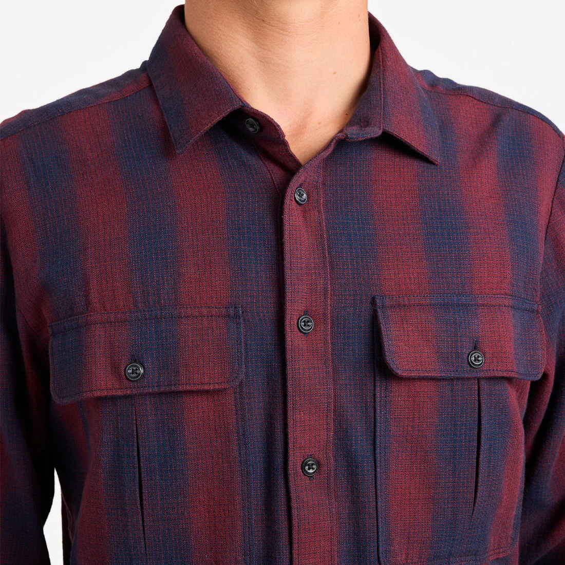 VOLCOM Shadowstone Flannel Shirt - Navy - Image 4