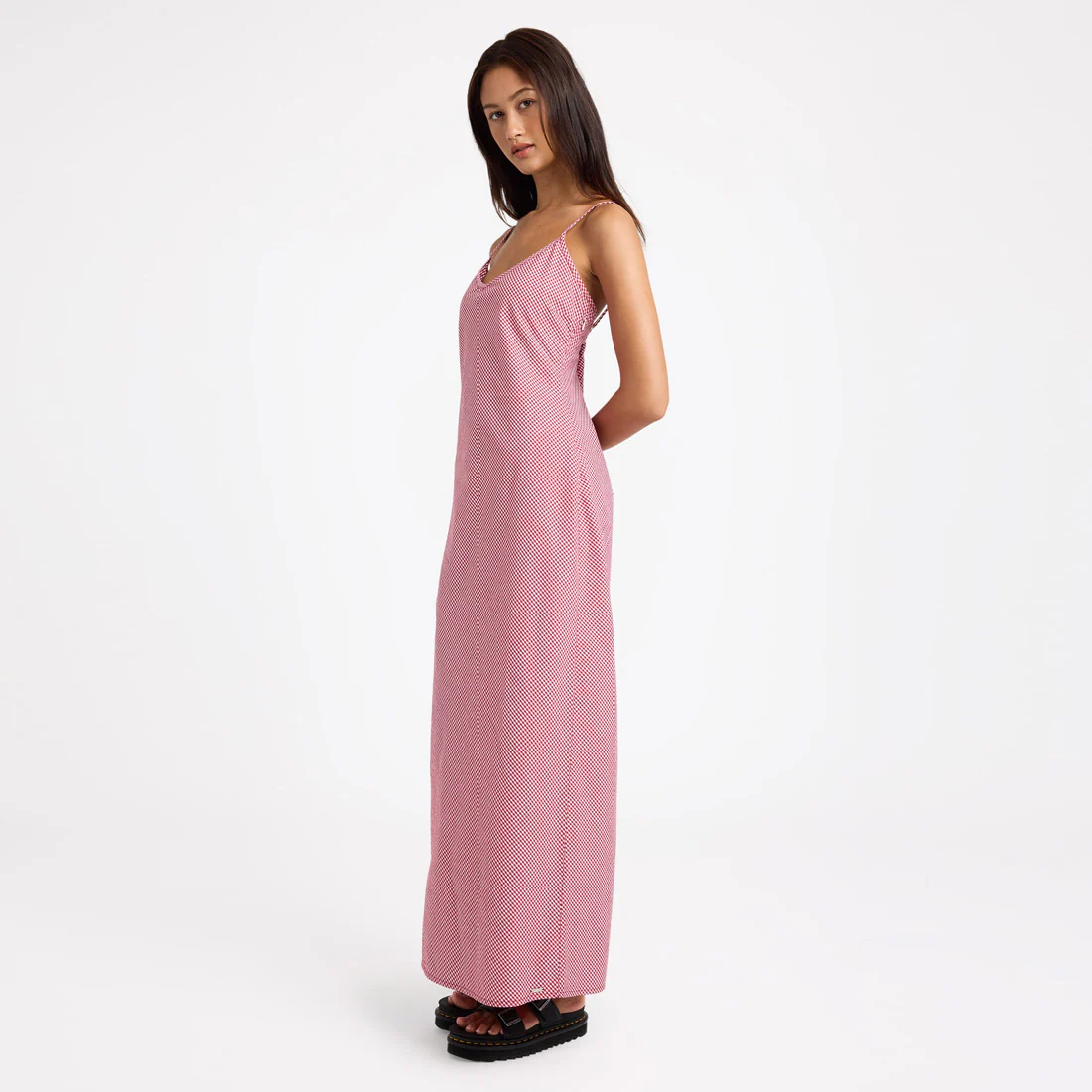 VOLCOM Slippy Dress - Fiesta Red - Image 3