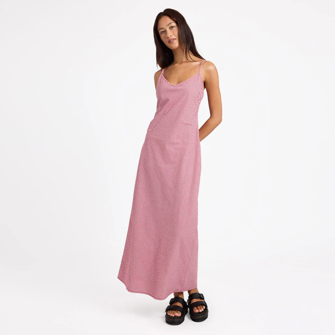 VOLCOM Slippy Dress - Fiesta Red - Image 5