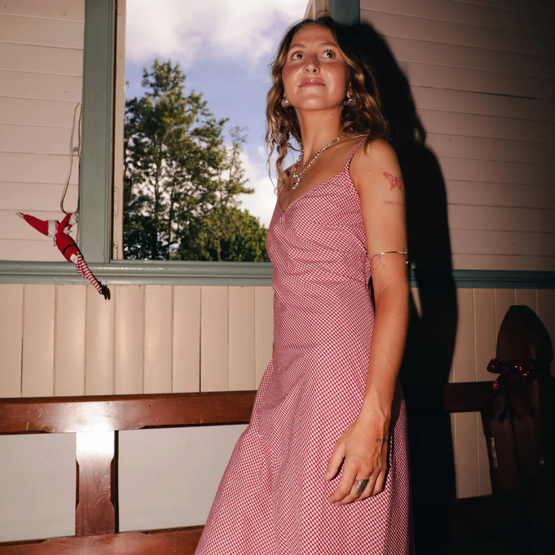 VOLCOM Slippy Dress - Fiesta Red - Image 6