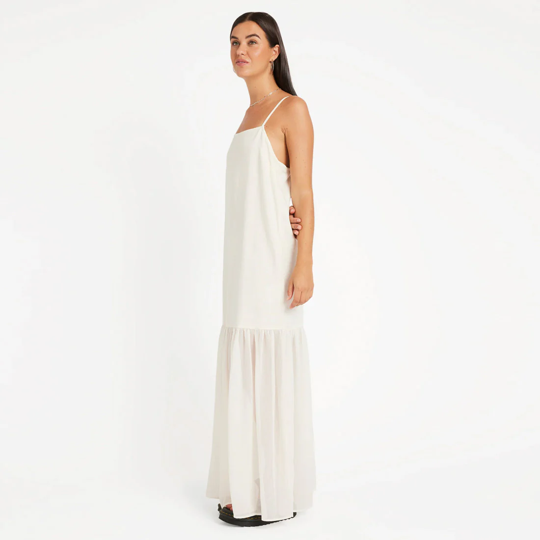 VOLCOM Small Talk Dress - Vintage White - Image 3
