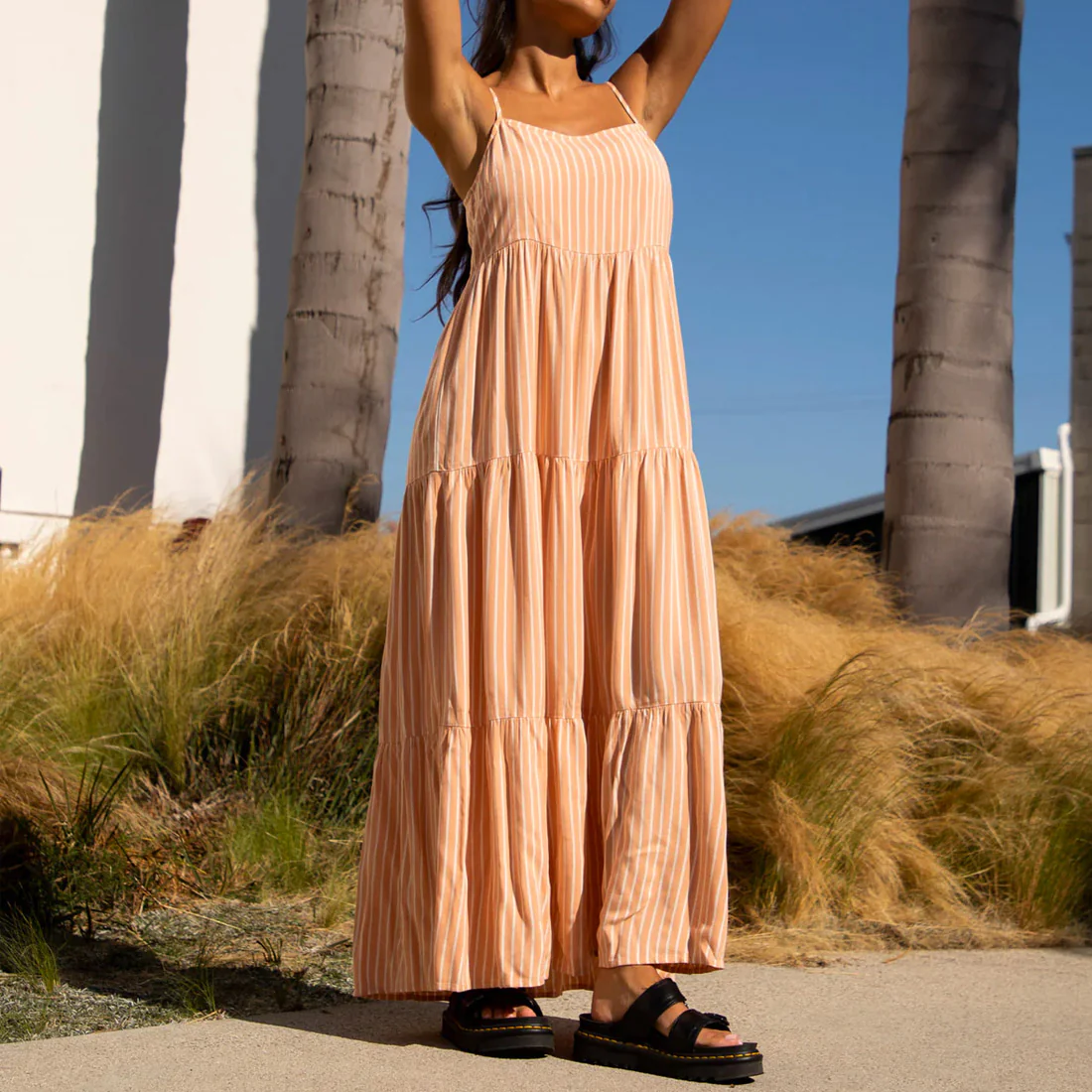 VOLCOM Snakepit Dress - Clay - Image 4