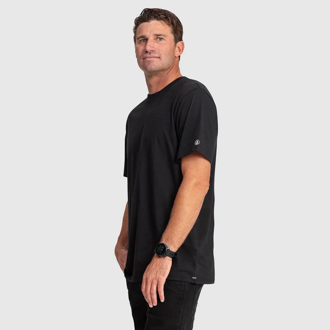 VOLCOM Solid Short Sleeve Tee - Black - Image 2