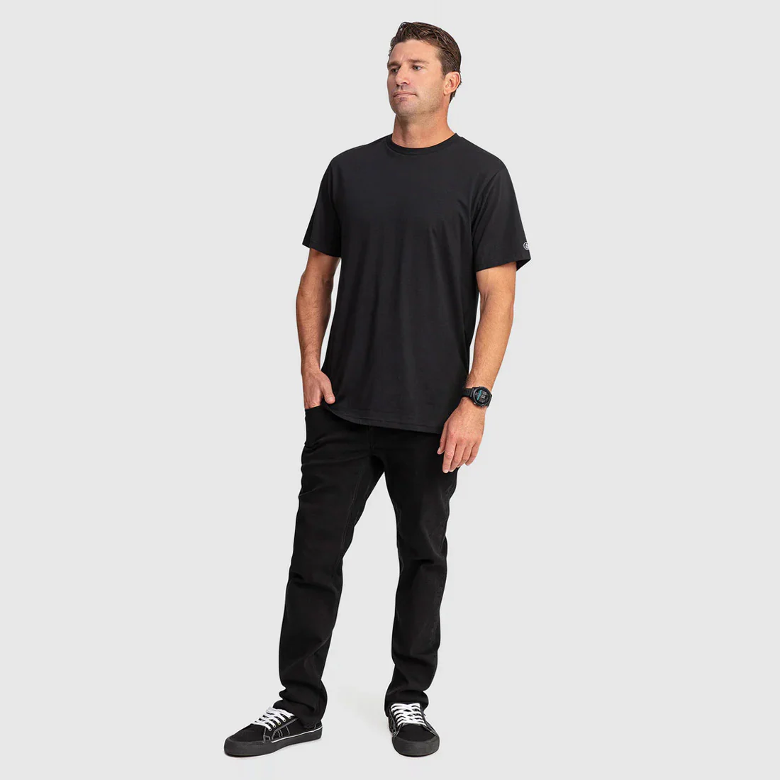 VOLCOM Solid Short Sleeve Tee - Black - Image 4