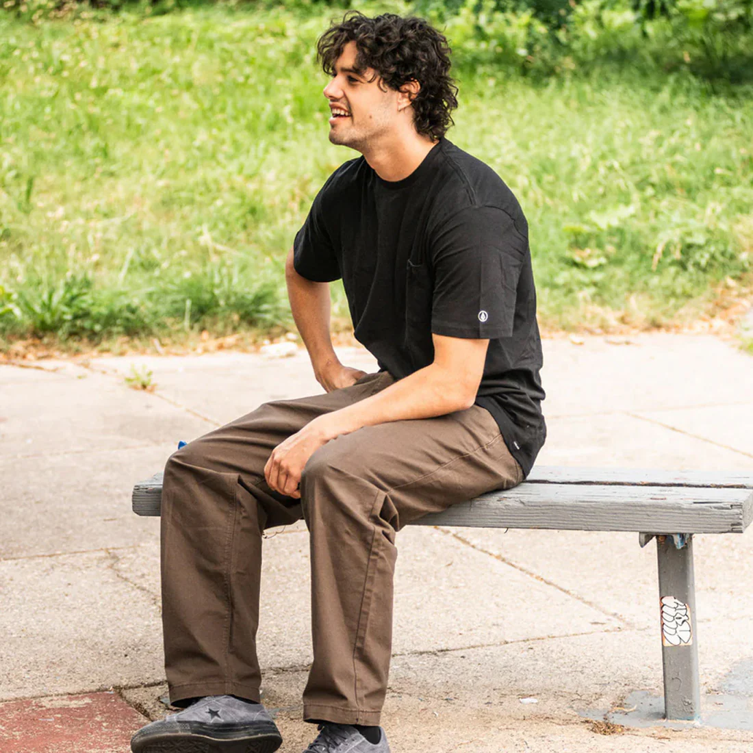 VOLCOM Solid Short Sleeve Tee - Black - Image 5