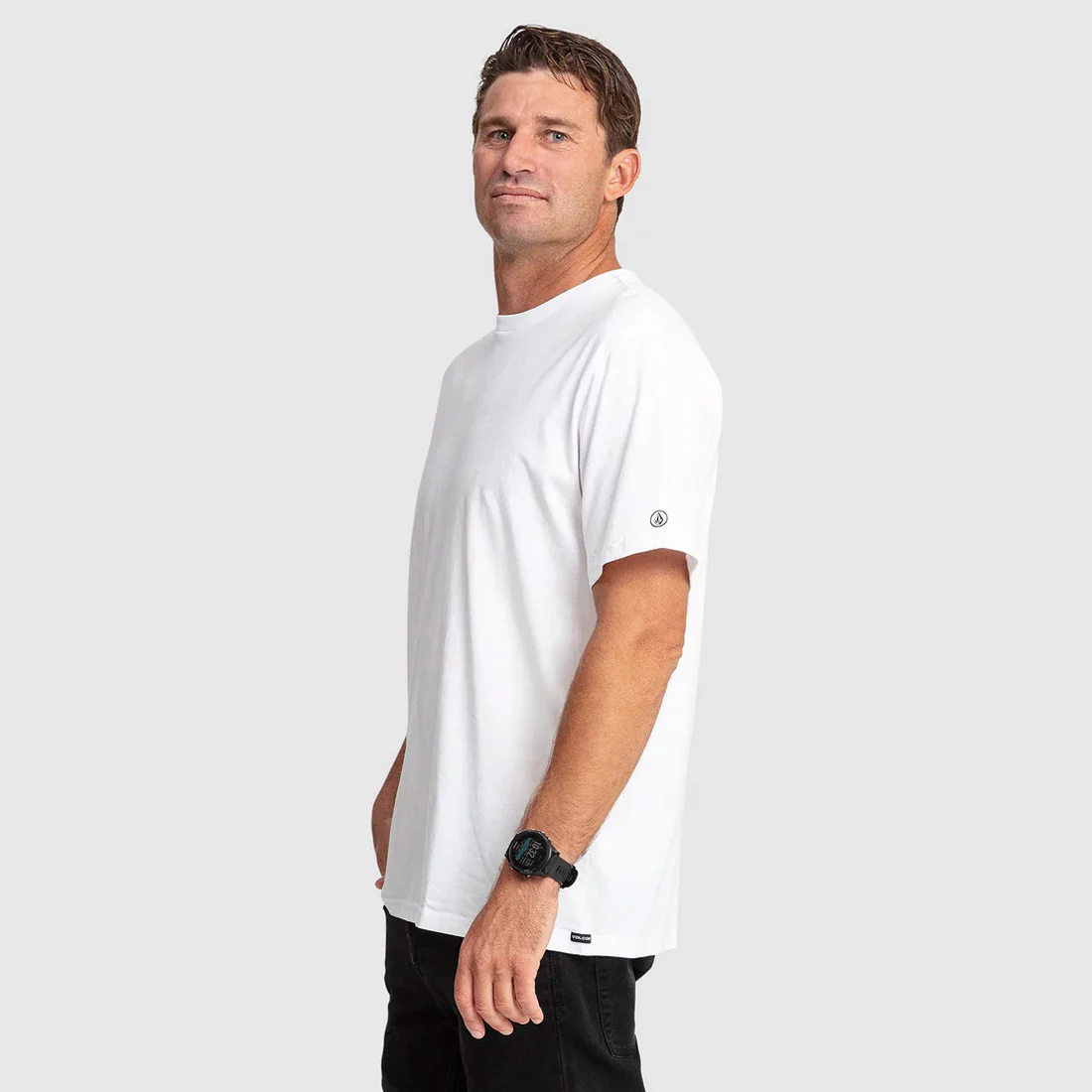 VOLCOM Solid Short Sleeve Tee - White - Image 3