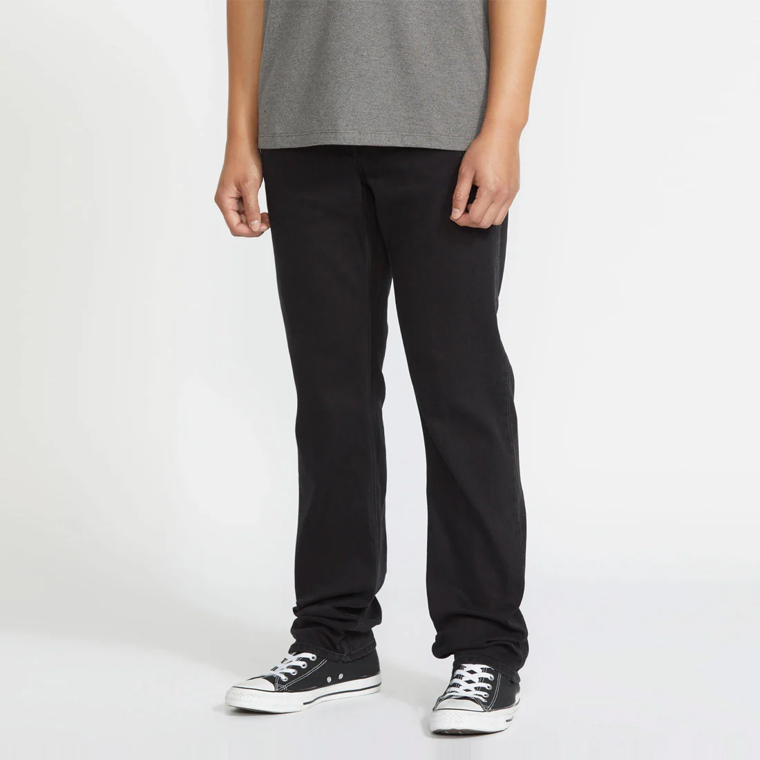 VOLCOM Solver Modern Fit Jeans - Black Out - Image 3