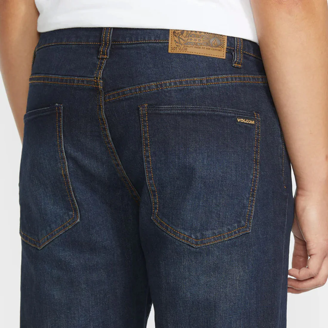 VOLCOM Solver Modern Fit Jeans - New Vintage Blue - Image 6