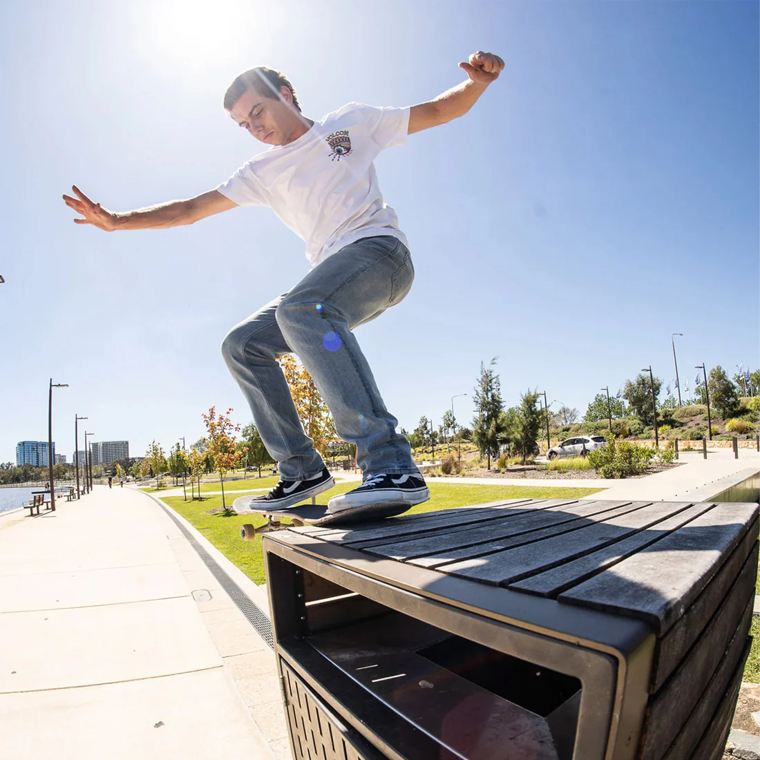 VOLCOM Solver Modern Fit Jeans - Old Town Indigo - Image 4