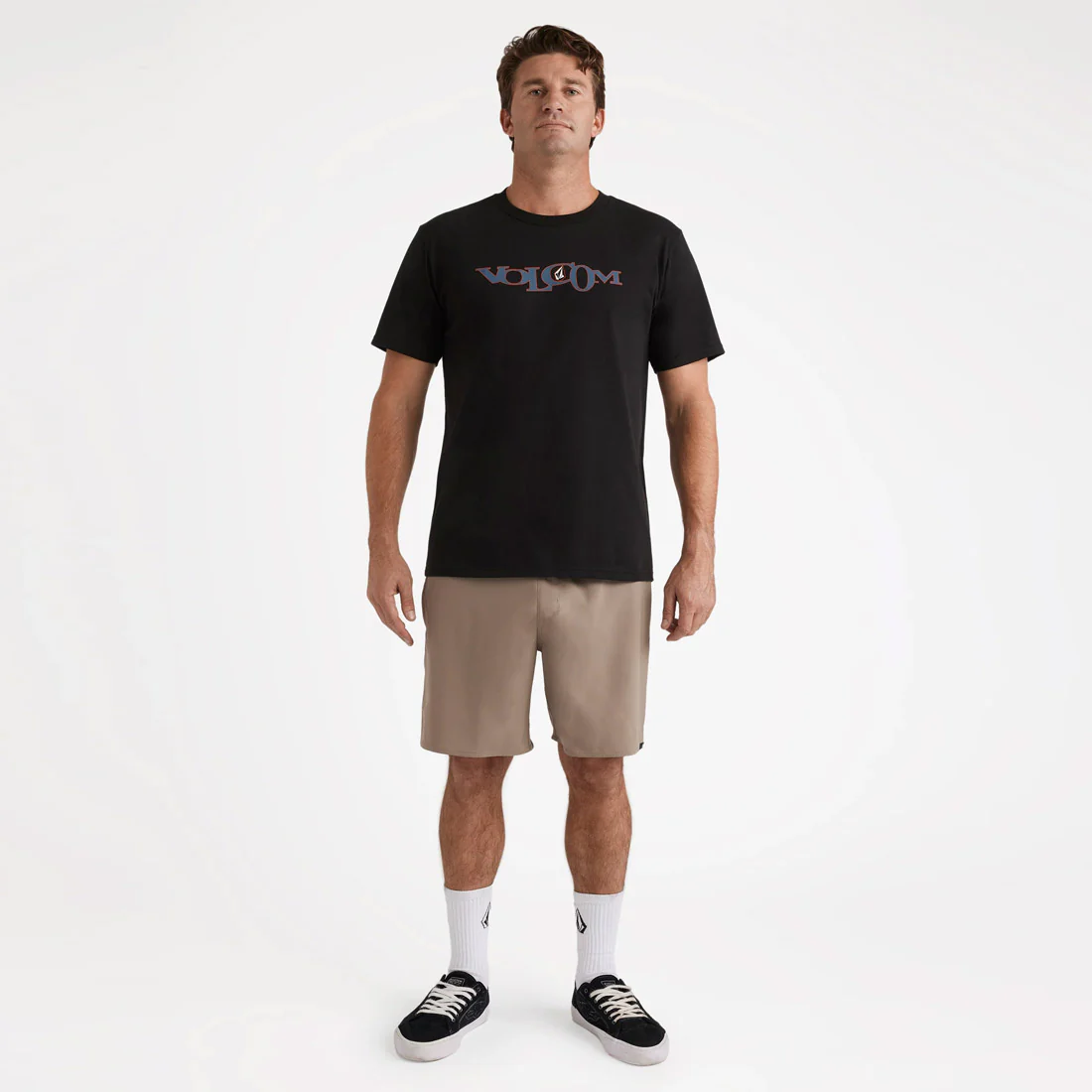 VOLCOM Sparklestone Elastic Waist Shorts - Brindle - Image 2