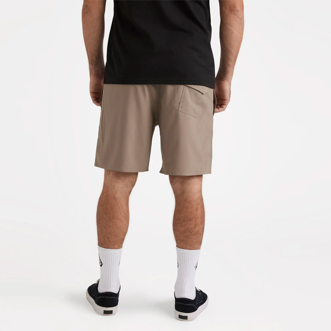VOLCOM Sparklestone Elastic Waist Shorts - Brindle - Image 3