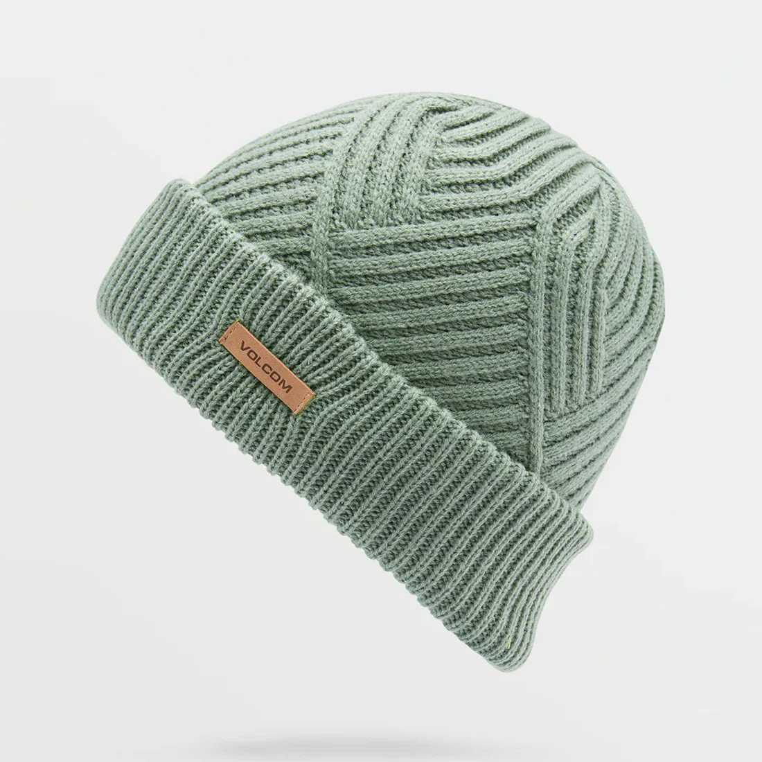 VOLCOM Stone Knit Beanie - Lichen Green - Image 3