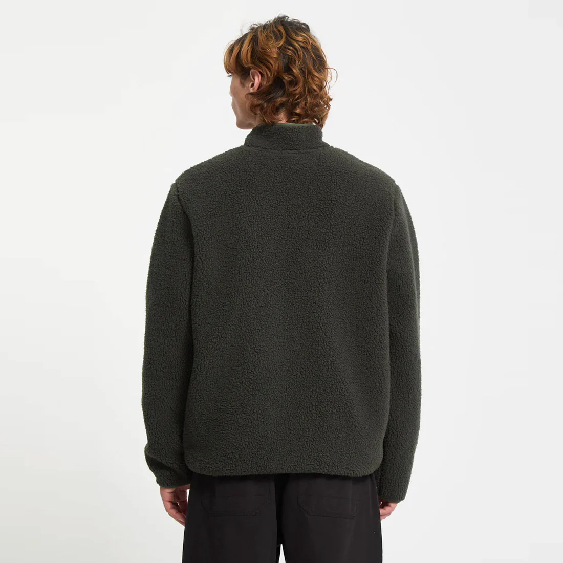 VOLCOM Storm Stone Zip Fleece - Rinsed Black - Image 2