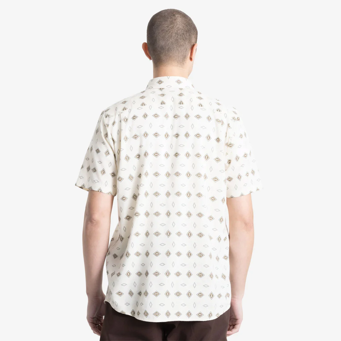 VOLCOM Trusted Short Sleeve Shirt - White Print - Image 2