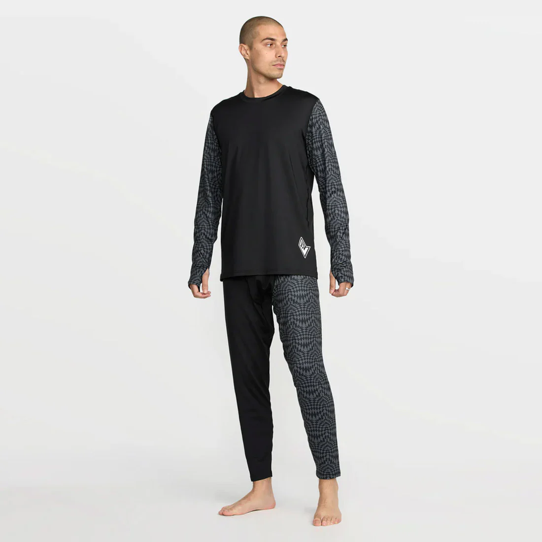 VOLCOM V-Science Base Layer Crew - Black/Charcoal - Image 3