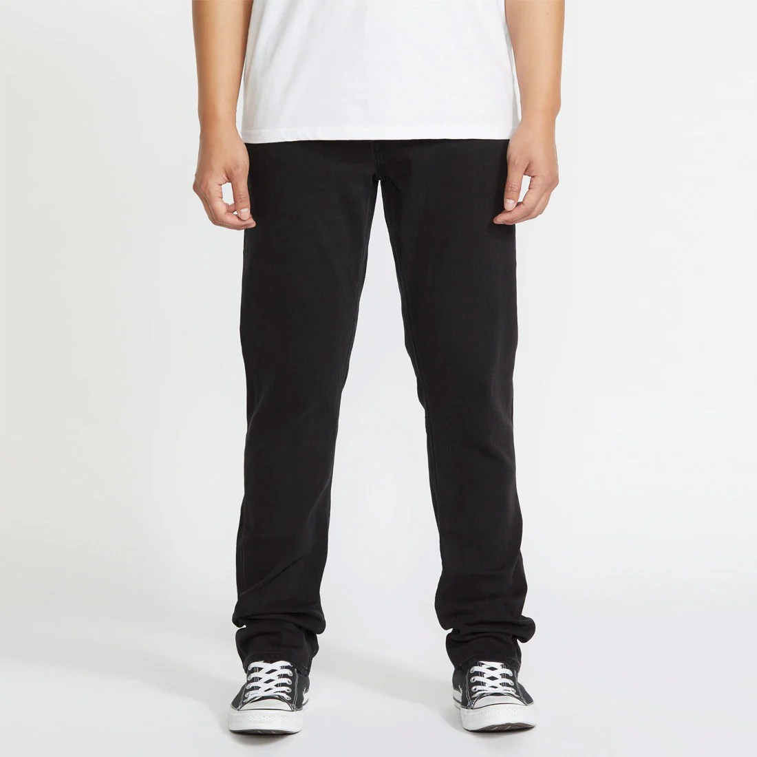 VOLCOM Vorta Slim Fit Jeans - Black Out - Image 2