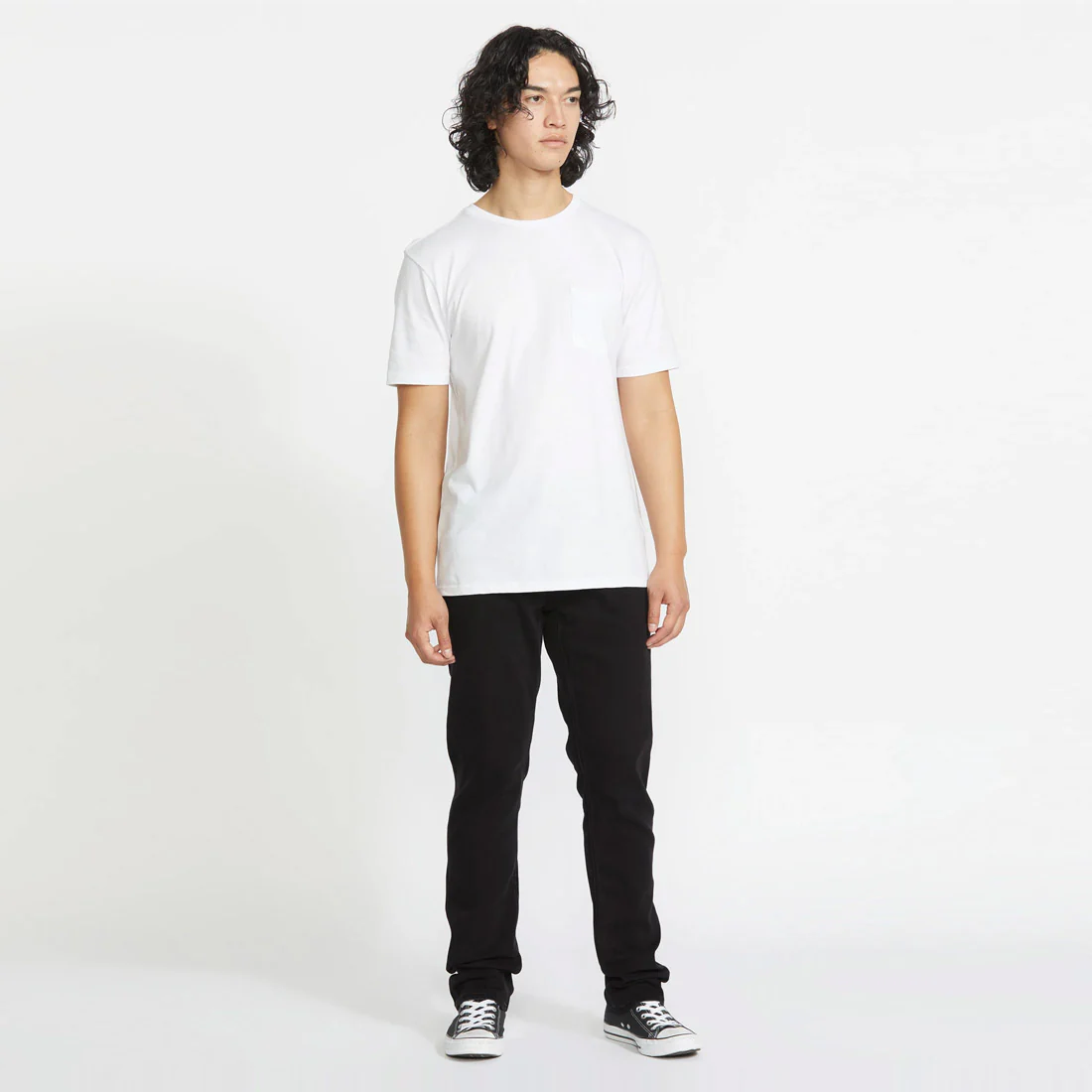 VOLCOM Vorta Slim Fit Jeans - Black Out - Image 3