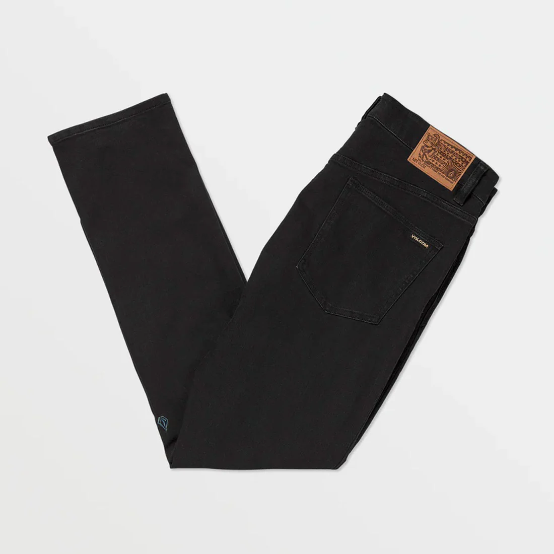 VOLCOM Vorta Slim Fit Jeans - Black Out - Image 5