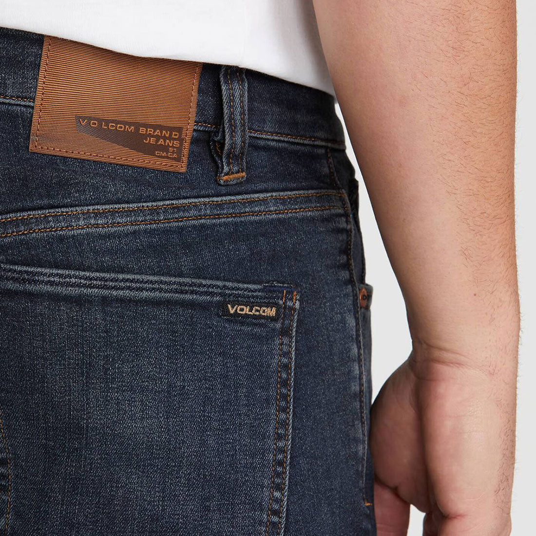 VOLCOM Vorta Slim Fit Jeans - Vintage Blue - Image 4